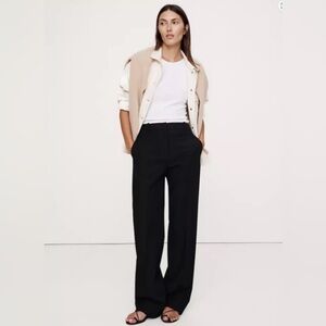 Banana Republic Siena Straight Italian Wool Pant // Black